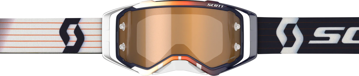 Prospect Goggle Blue/ White W/Gold Chrome Amp Works SCOTT