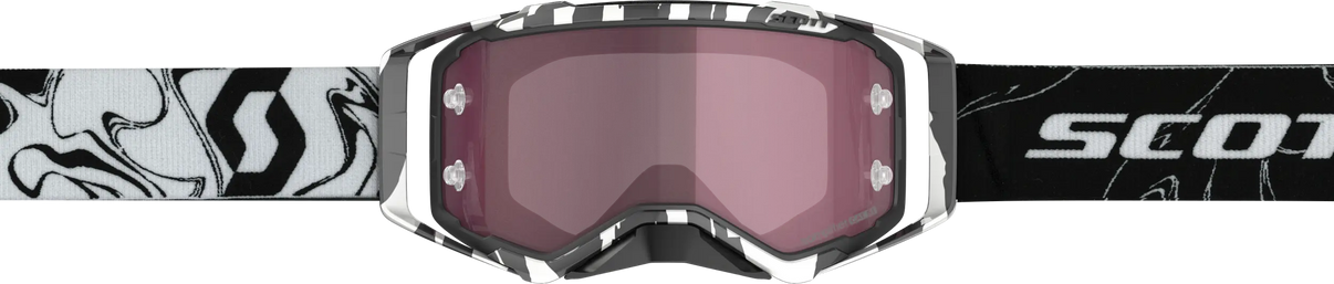 Prospect Goggle Mrbl Black/White W/Rose Amp Works SCOTT