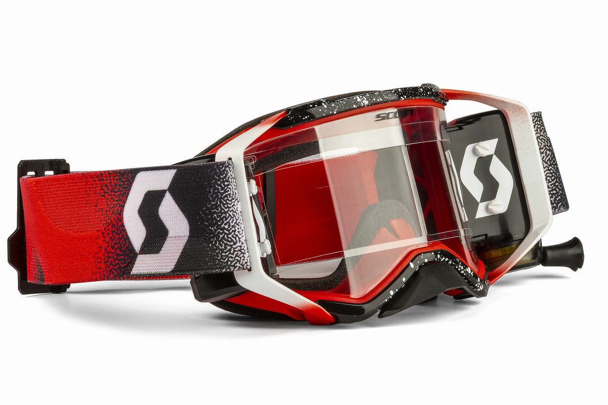 Prospect Goggle Wfs White/Red Clear Works W/2 Rolls Film SCOTT