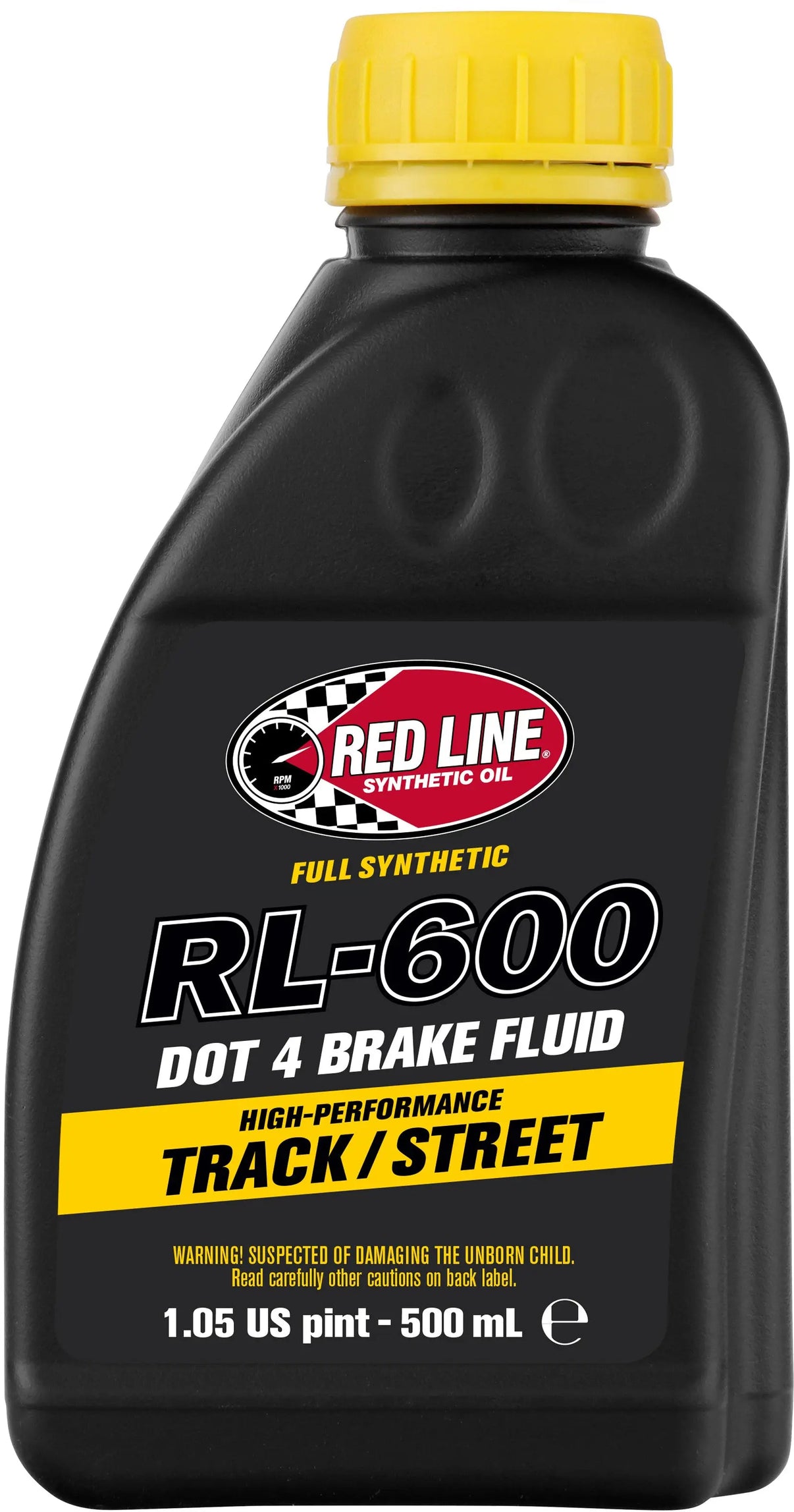 RED LINE 600 Dot 4 Synthetic Brake Fluid 500ml RED LINE