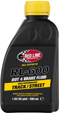 RED LINE 600 Dot 4 Synthetic Brake Fluid 500ml RED LINE
