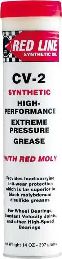 RED LINE Cv 2 Grease W/Moly 14oz Tube RED LINE