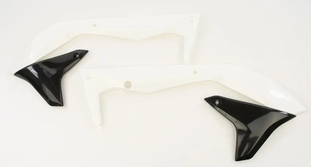 Radiator Shrouds White/Black ACERBIS
