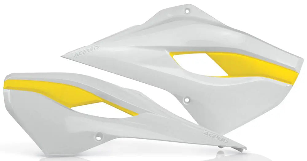 Radiator Shrouds White/Yellow ACERBIS