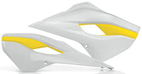 Radiator Shrouds White/Yellow ACERBIS