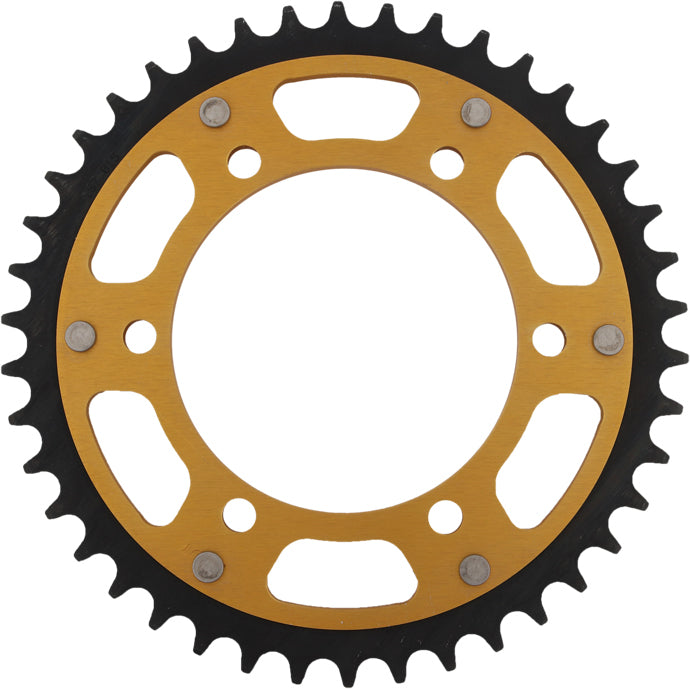 Rear Stealth Sprocket Alu/Stl 42t 520 Gld Hon/Kaw SUPERSPROX