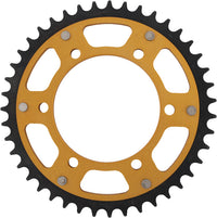 Rear Stealth Sprocket Alu/Stl 43t 525 Gld Suz/Yam SUPERSPROX