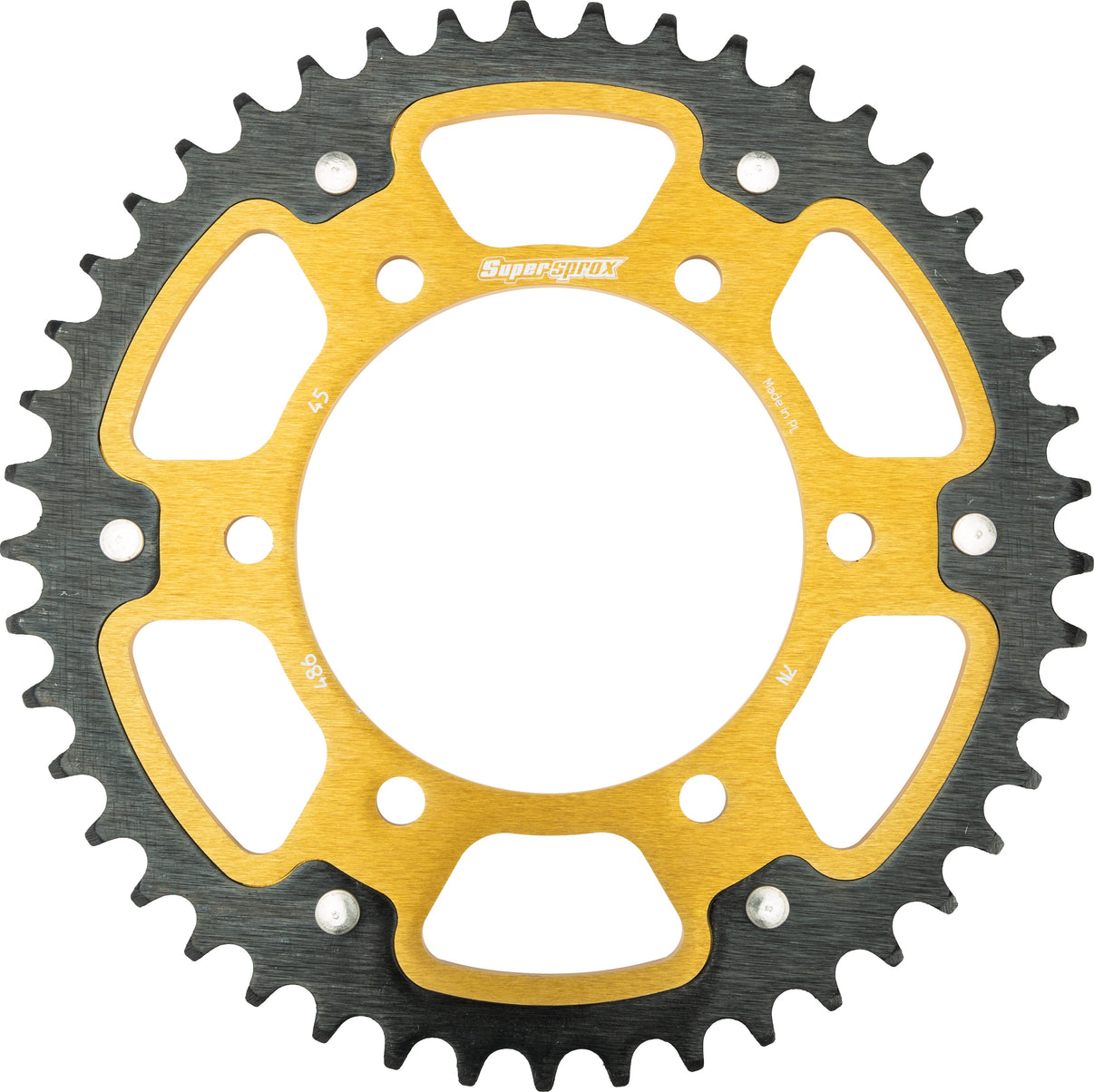 Rear Stealth Sprocket Alu/Stl 45t 520 Gld Kaw SUPERSPROX