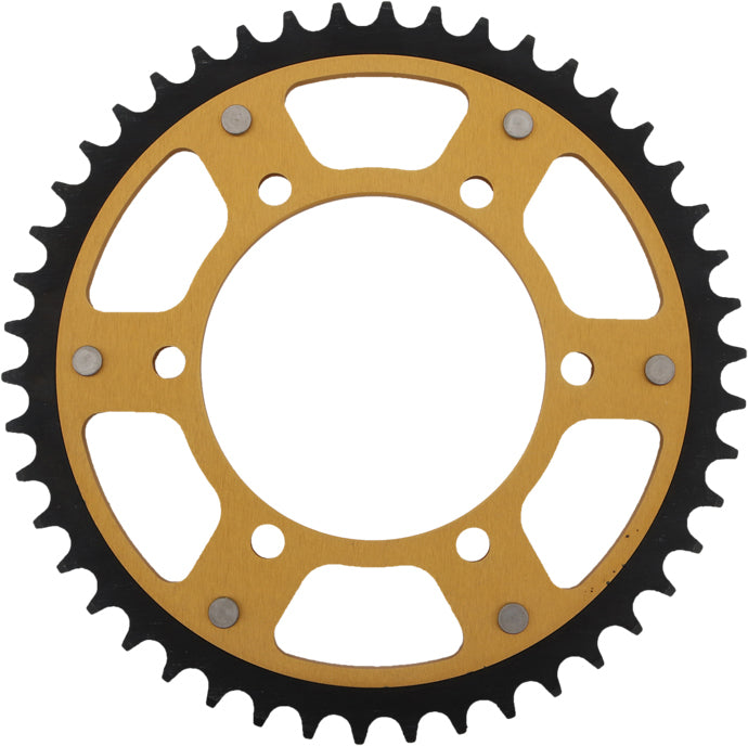 Rear Stealth Sprocket Alu/Stl 46t 520 Gld Hon/Kaw/Yam SUPERSPROX