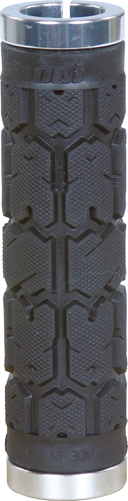 Rogue No Flange Lock On Grips Black/Silver 130mm ODI
