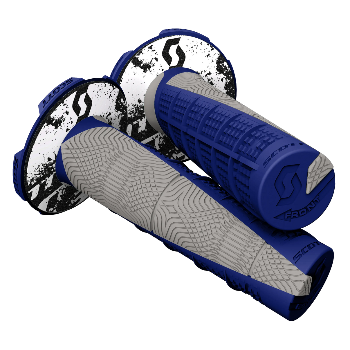 SCOTT Deuce MX Grips - Grey/Blue SCOTT