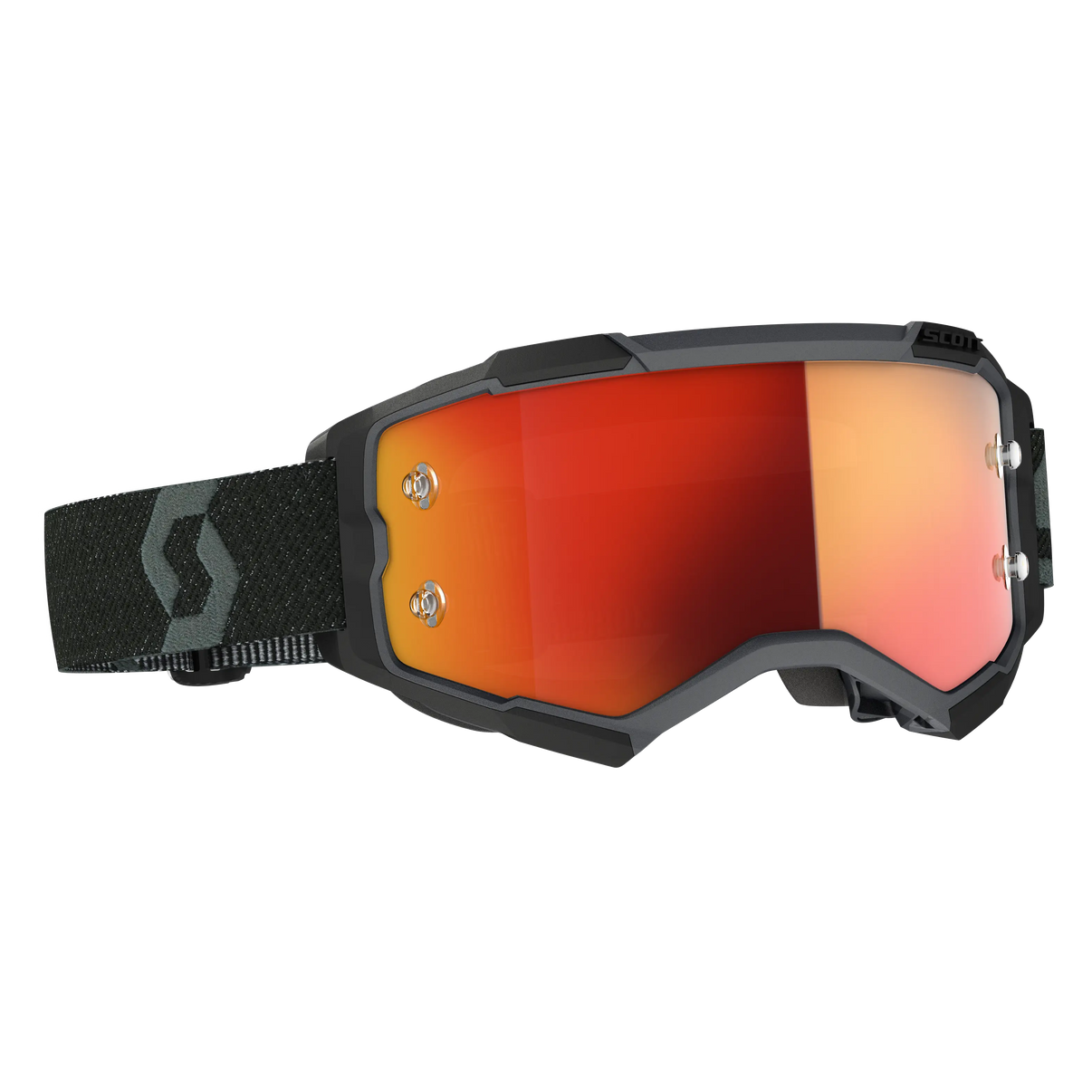 SCOTT Fury Goggle -  Black Orange Chrome Works Lens SCOTT