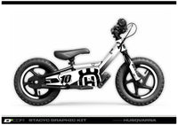 STACYC Graphic Kit - Husky 16" Stacyc 16e - Husqvarna STACYC 16e Graphic Kit D-COR