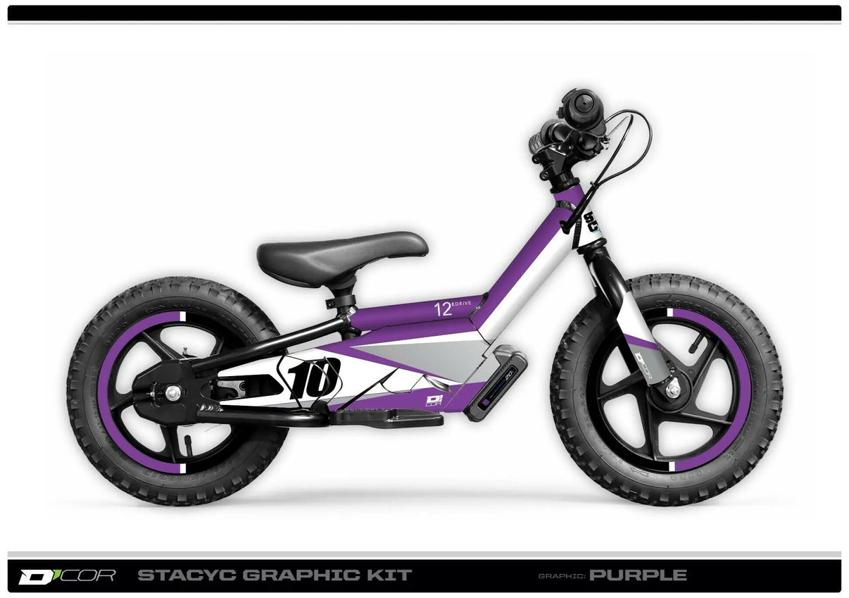 STACYC Graphic Kit - Purple 16" Stacyc 16e - Purple STACYC Graphics D-COR