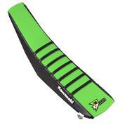 Seat Cover Black/Green Black Ribs Kx450 D-COR