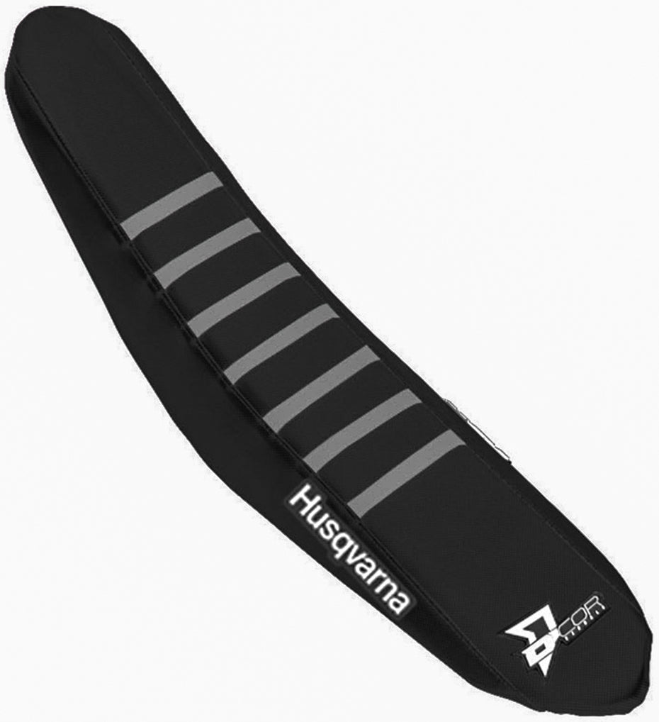 Seat Cover Black/Grey Ribs D-COR