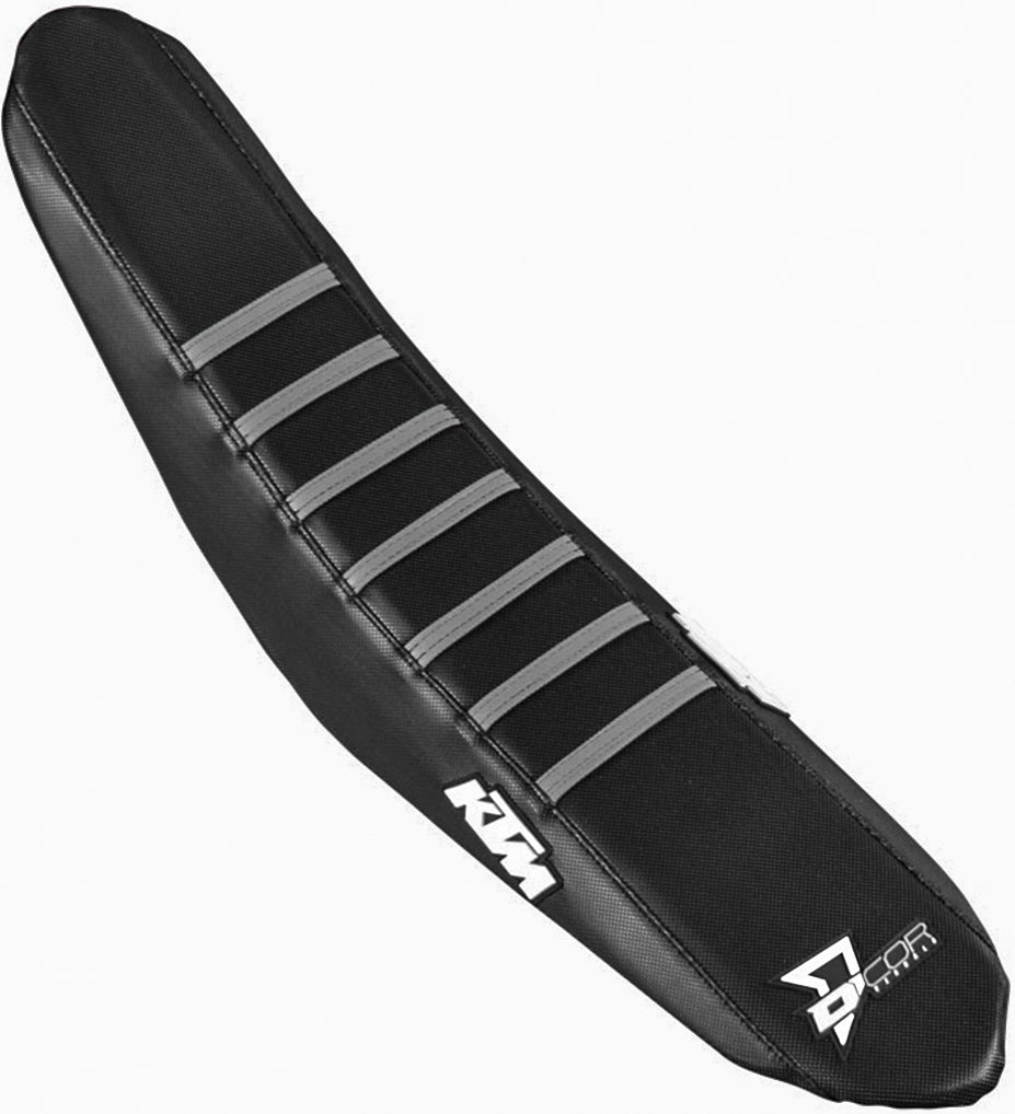 Seat Cover Black/Grey Ribs D-COR
