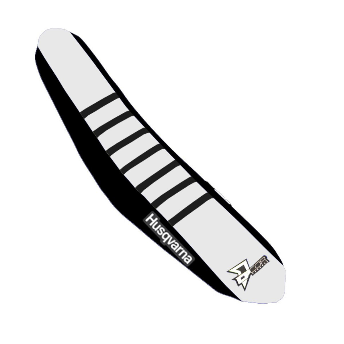 Seat Cover Black/White Black Ribs Tc/Fc125 450 D-COR