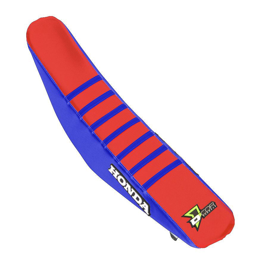 Seat Cover Blue/Red W/Ribs D-COR