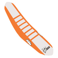Seat Cover Orange/White Orange Ribs Ktm Sx/F 125 450 D-COR