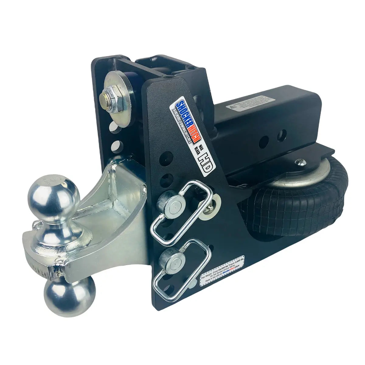 Shocker Hitch Max Black HD Air Hitch - 20,000 lbs. GTW Shocker Hitch