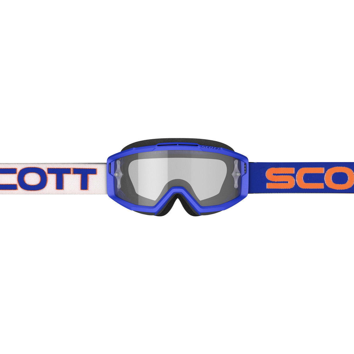 Split Otg Goggle White/Blue W/Clear Works Lens SCOTT