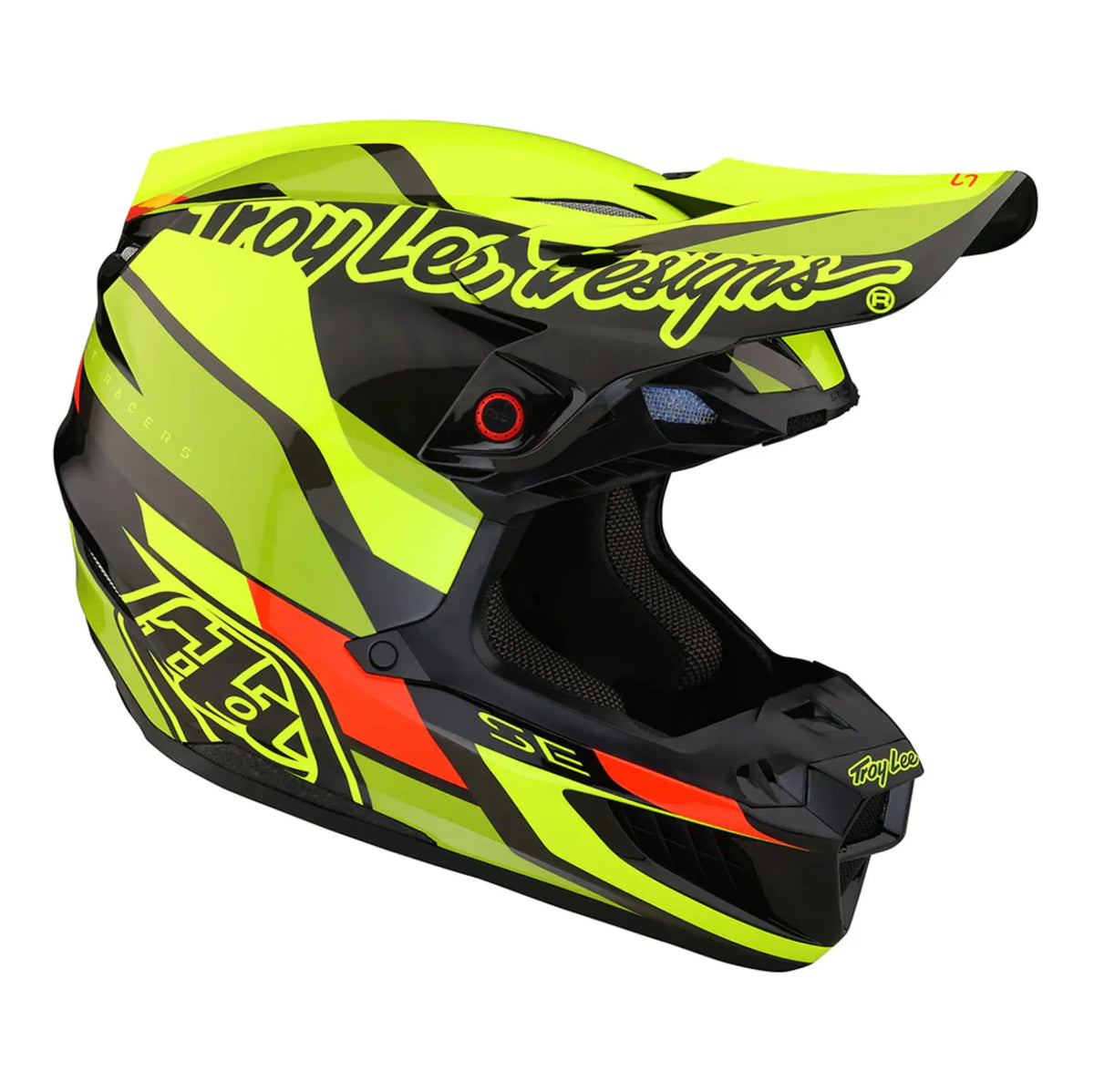 Troy Lee Designs SE5 Carbon Helmet w/MIPS Omega Black/Flo Yellow Troy Lee Designs