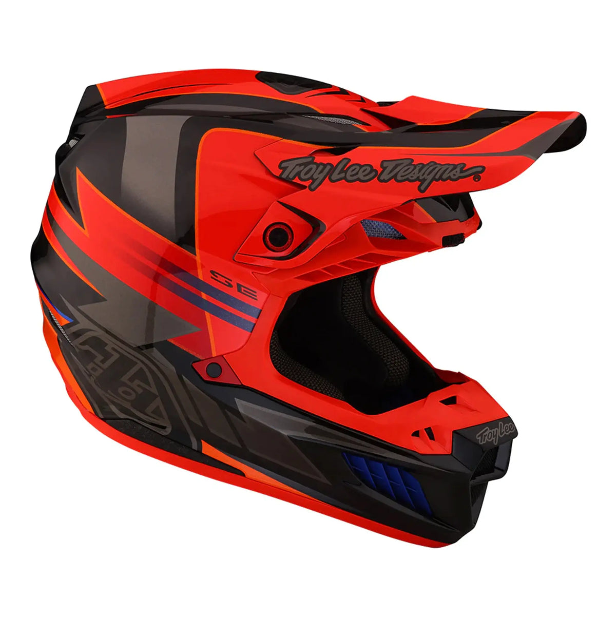 Troy Lee Designs SE5 Carbon Helmet w/MIPS Saber Rocket Red Troy Lee Designs