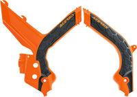 X Grip Frame Guards Orange/Black ACERBIS