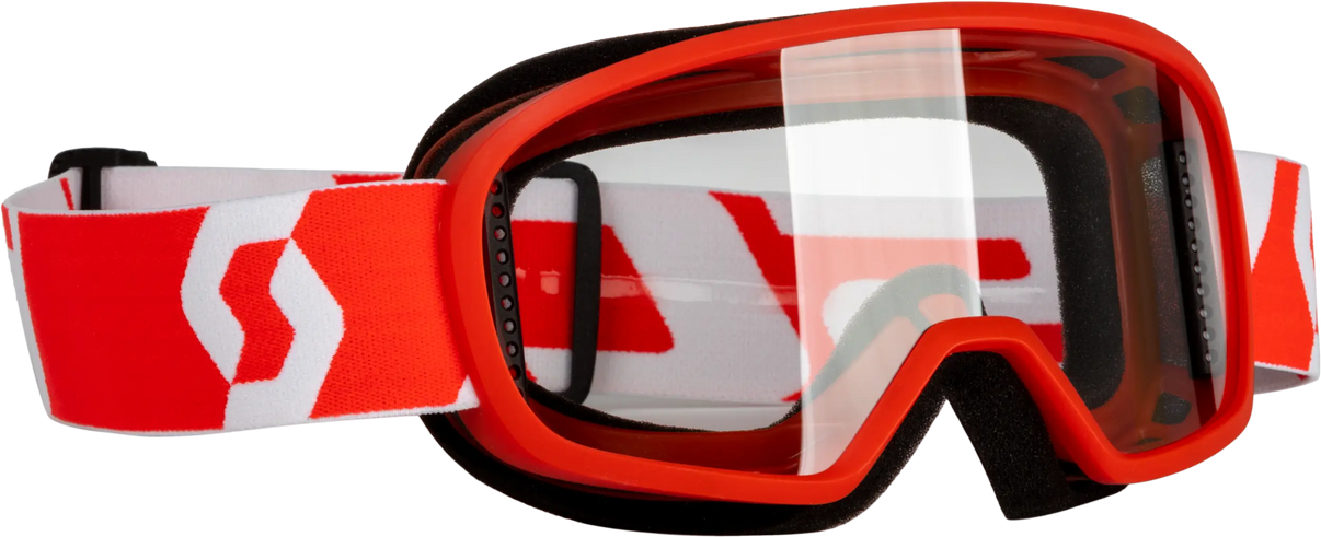 Youth Buzz Mx Goggle Red/White W/Clear SCOTT