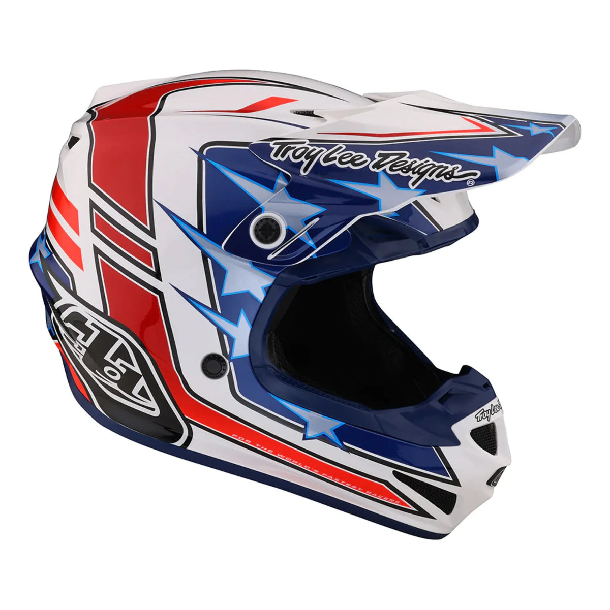 Youth Troy Lee Designs SE4 Polyacrylite Helmet w/MIPS Flagstaff White Troy Lee Designs