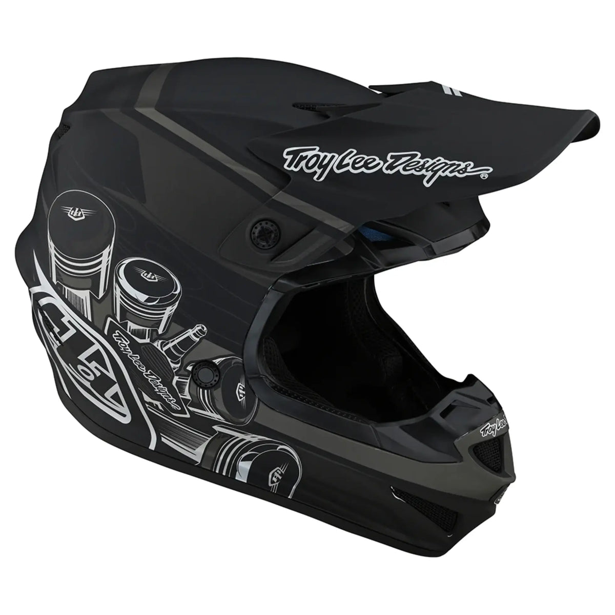 Youth Troy Lee Designs SE4 Polyacrylite Helmet w/MIPS Skooly Black Troy Lee Designs