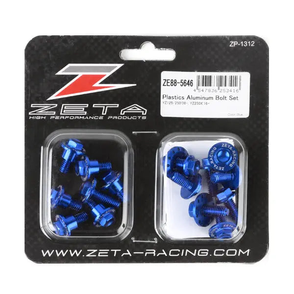 ZETA Blue Aluminum Bolt Kit for Yamaha | YZ125/YZ125X | YZ250/YZ250X | 2008-2021 ZETA